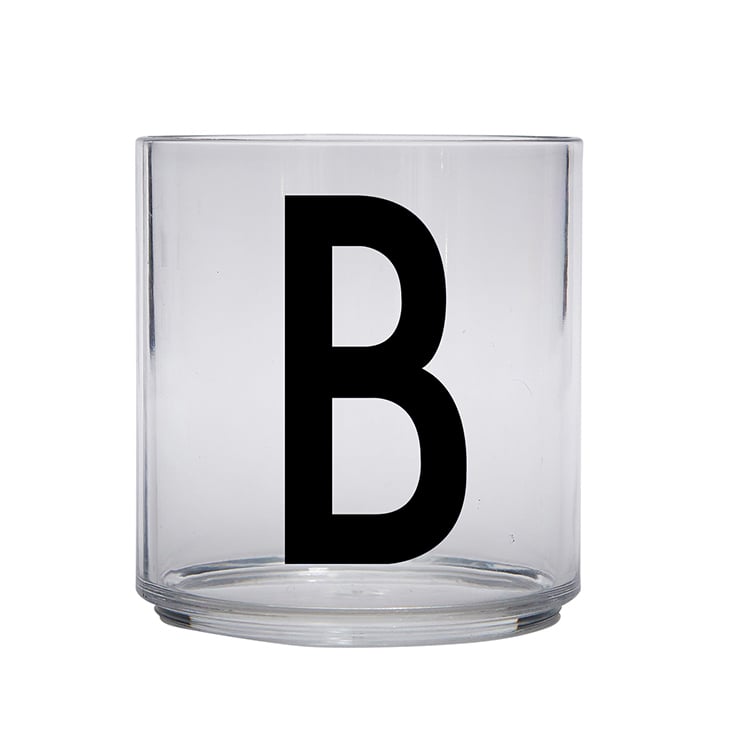 Design Letters Kids glass B | Scandinavian Design | Drinking glasses & tumblers | Transparent