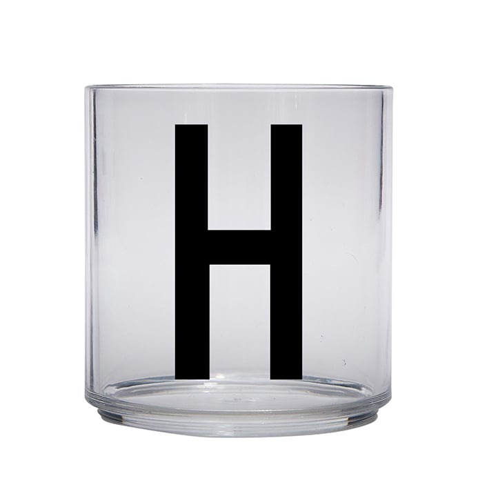 Design Letters Kids glass H | Scandinavian Design | Drinking glasses & tumblers | Transparent