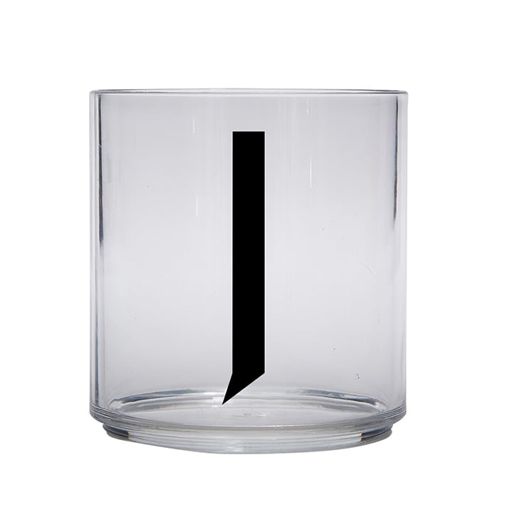 Design Letters Kids glass J | Scandinavian Design | Drinking glasses & tumblers | Transparent