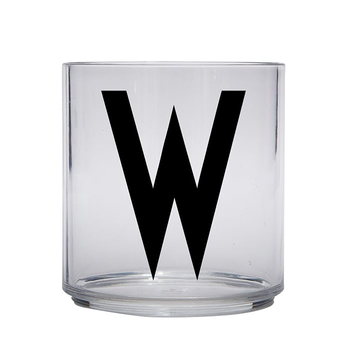 Design Letters Kids glass W | Scandinavian Design | Drinking glasses & tumblers | Transparent