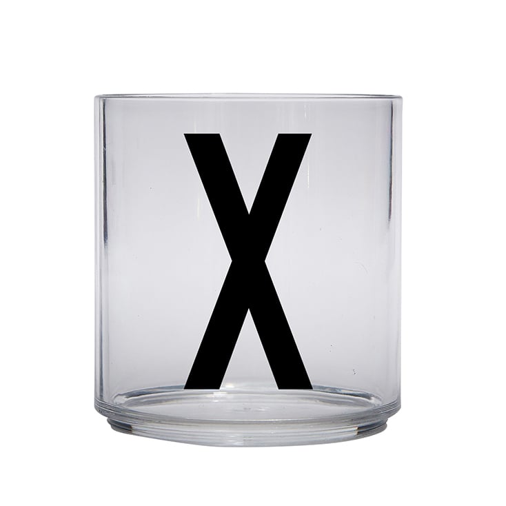 Design Letters Kids glass X | Scandinavian Design | Drinking glasses & tumblers | Transparent