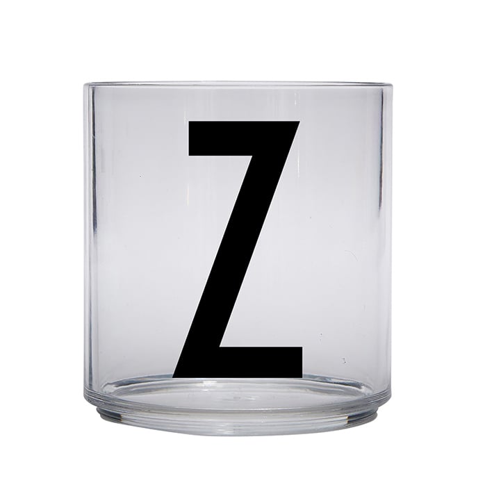 Design Letters Kids glass Z | Scandinavian Design | Drinking glasses & tumblers | Transparent