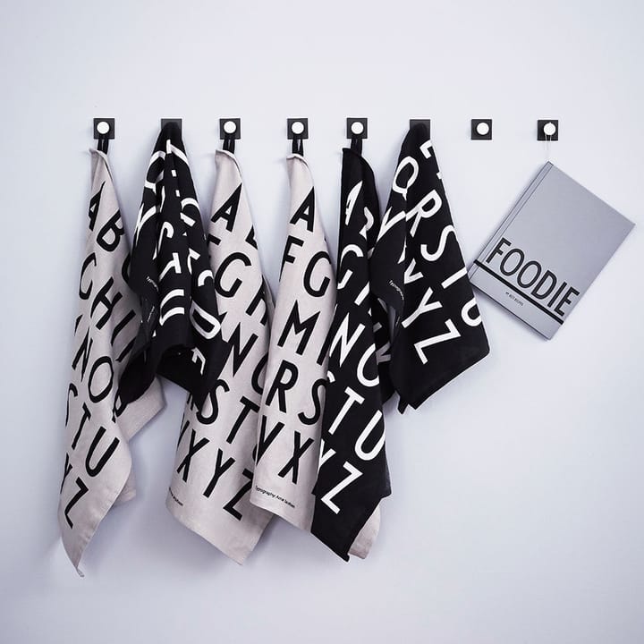 Design Letters kitchen towel 40x60 cm 2-pack - Black - Design Letters