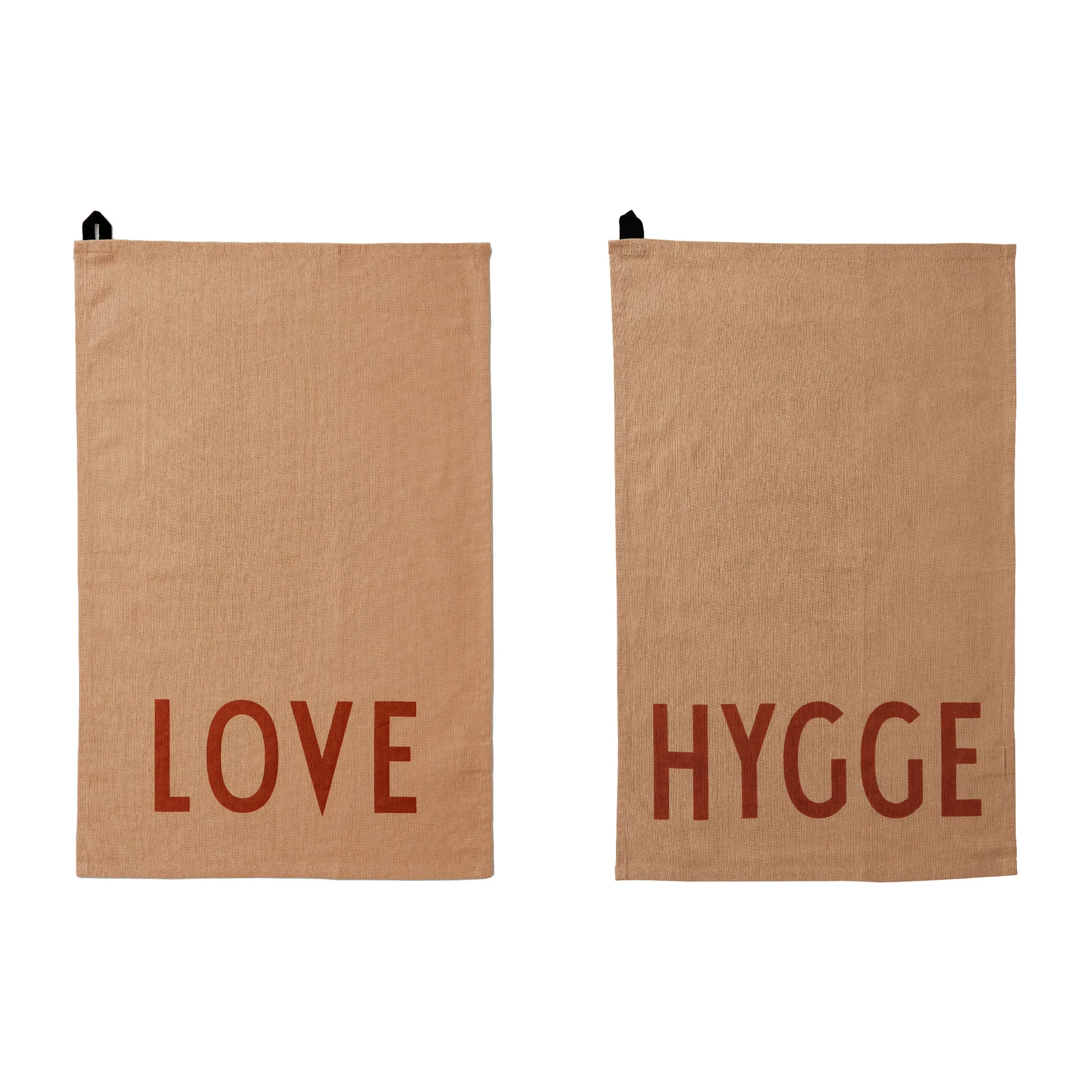 Design Letters kitchen towel favourite 2 pieces, Beige Design Letters