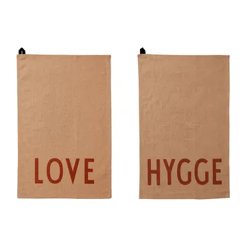 Design Letters kitchen towel favourite 2 pieces - Beige - Design Letters