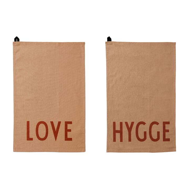 Design Letters kitchen towel favourite 2 pieces - Beige - Design Letters