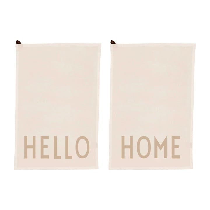 Design Letters kitchen towel favourite 2 pieces - Hello-home-off white - Design Letters