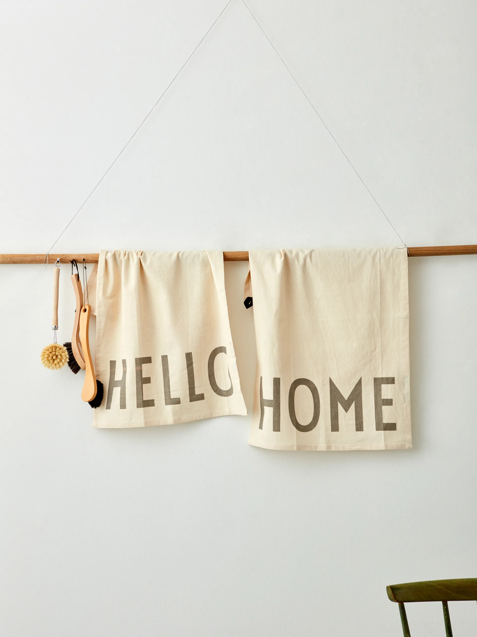 Design Letters kitchen towel favourite 2 pieces, Hello-home-off white Design Letters