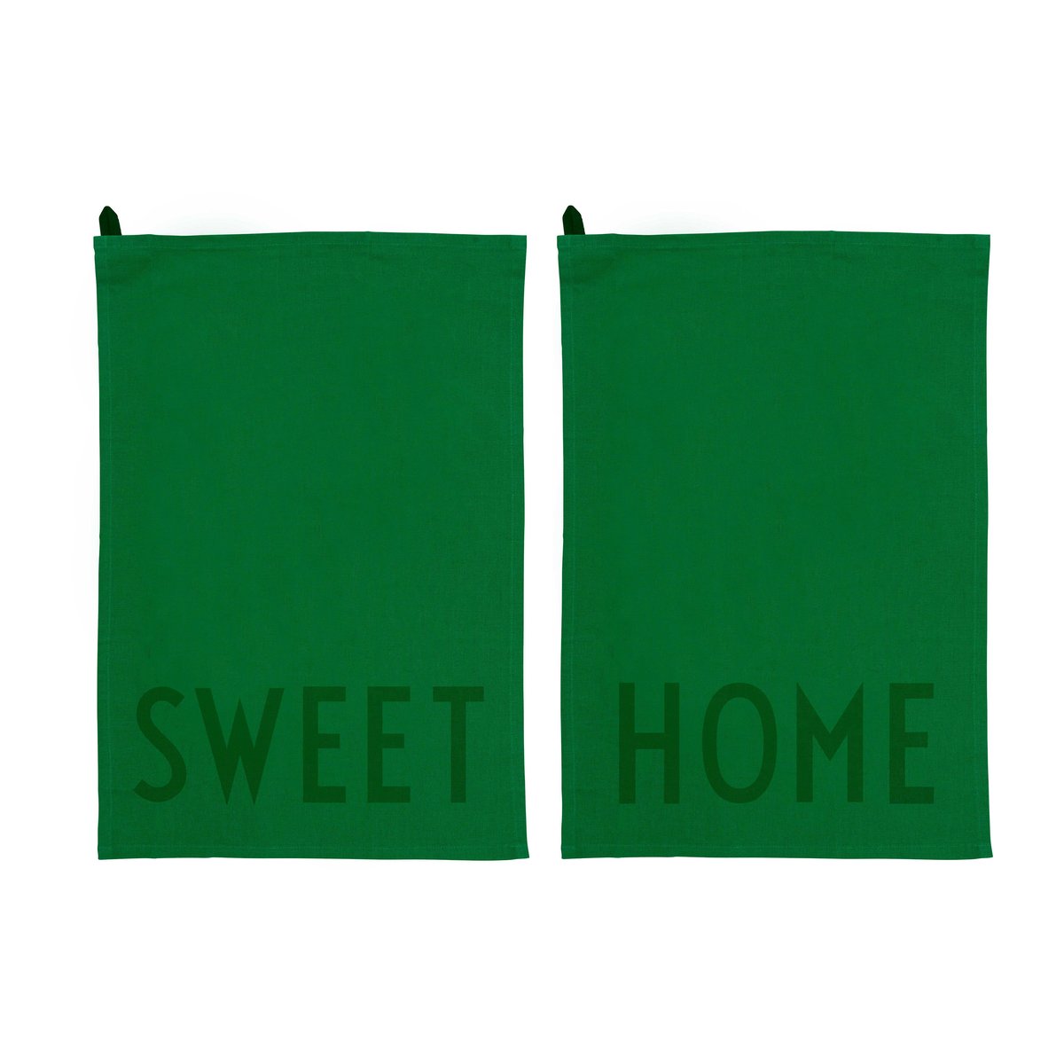 Design Letters kitchen towel favourite 2 pieces Sweet-home-green