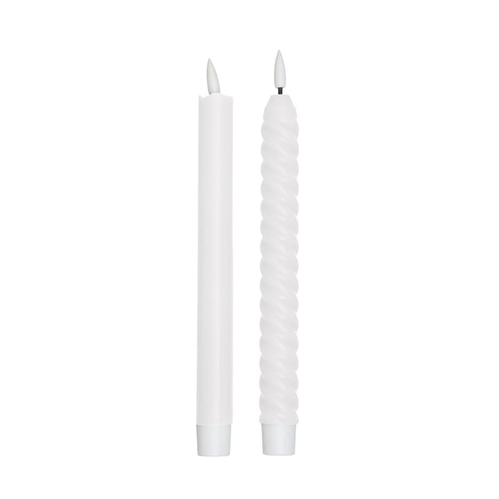 Design Letters LED candle 2-pack - Off White - Design Letters