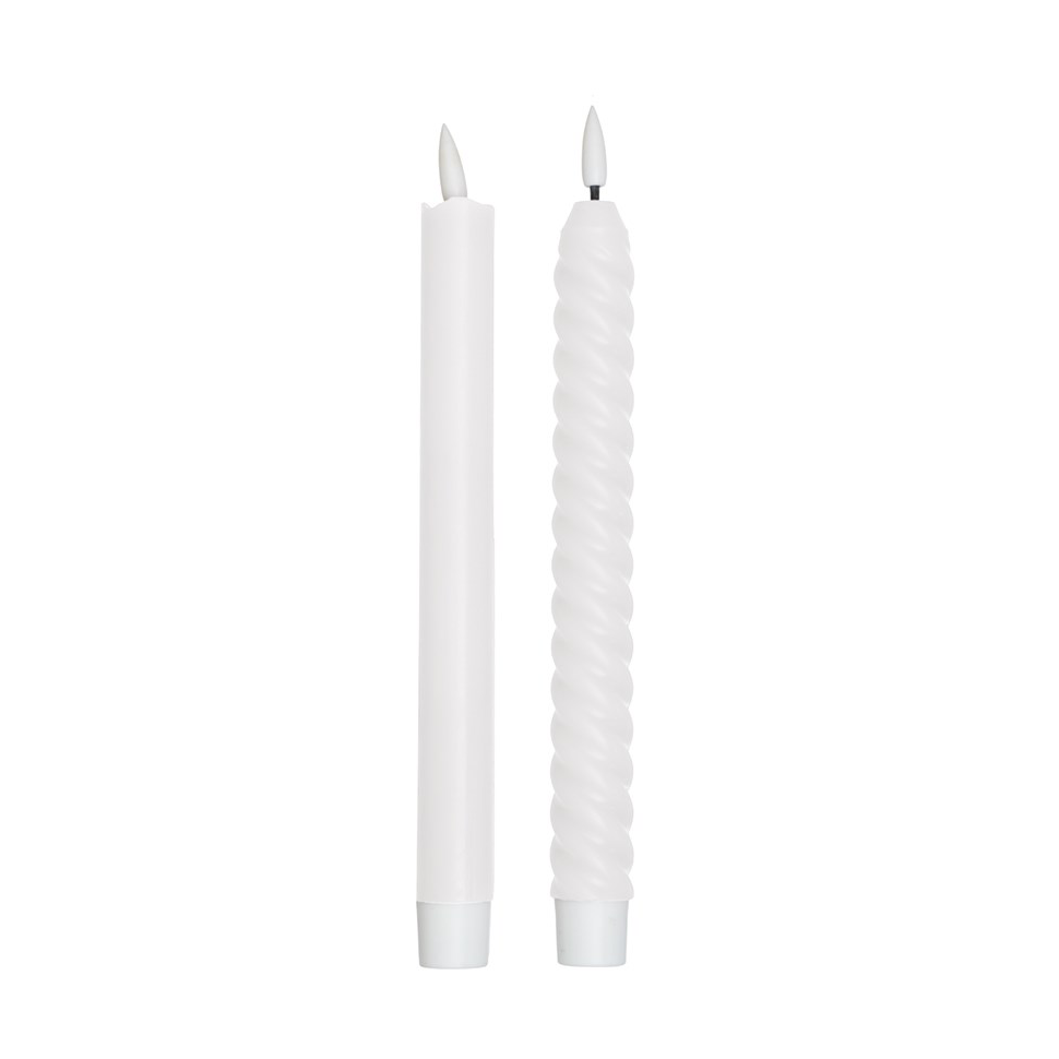 Design Letters LED candle 2-pack Off White | Scandinavian Design | String lights & decorative lighting | White