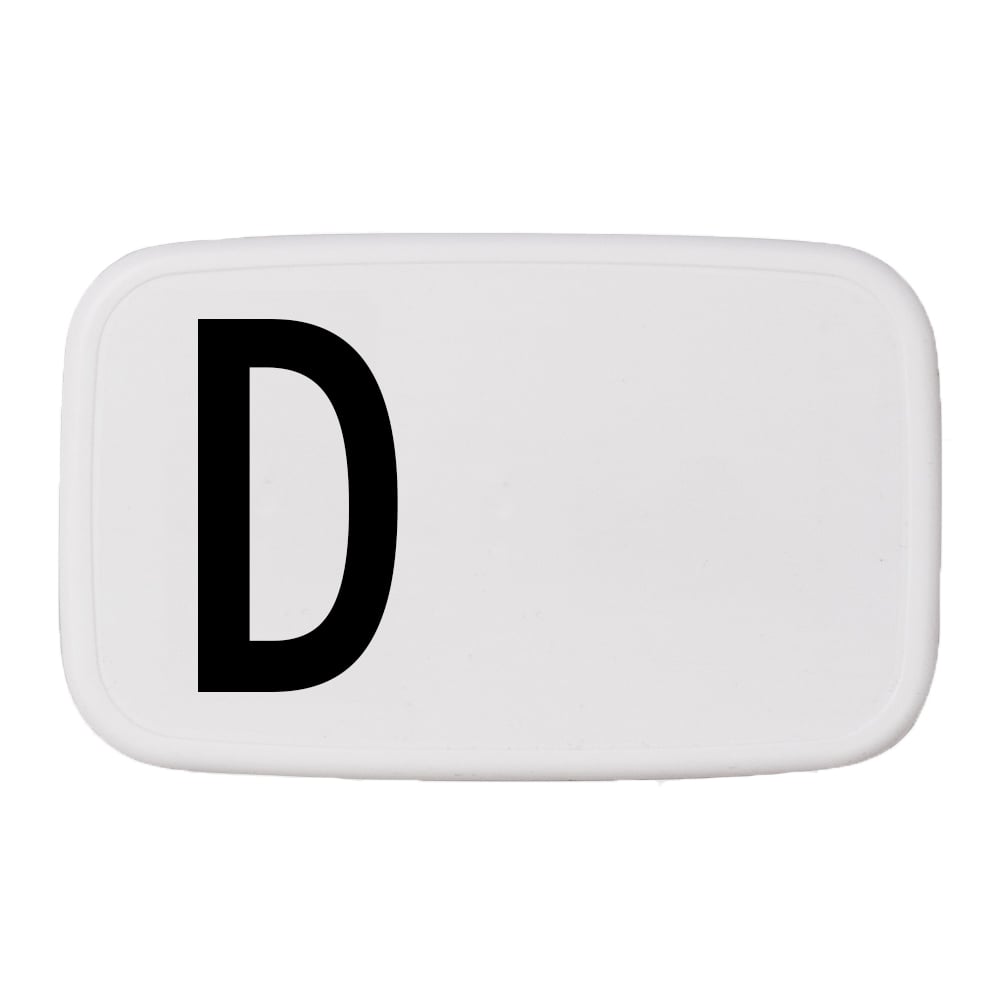 Design Letters lunch box D | Scandinavian Design | Lunch boxes & food containers | White