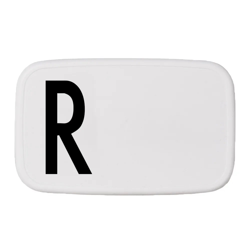 Design Letters lunch box, R Design Letters