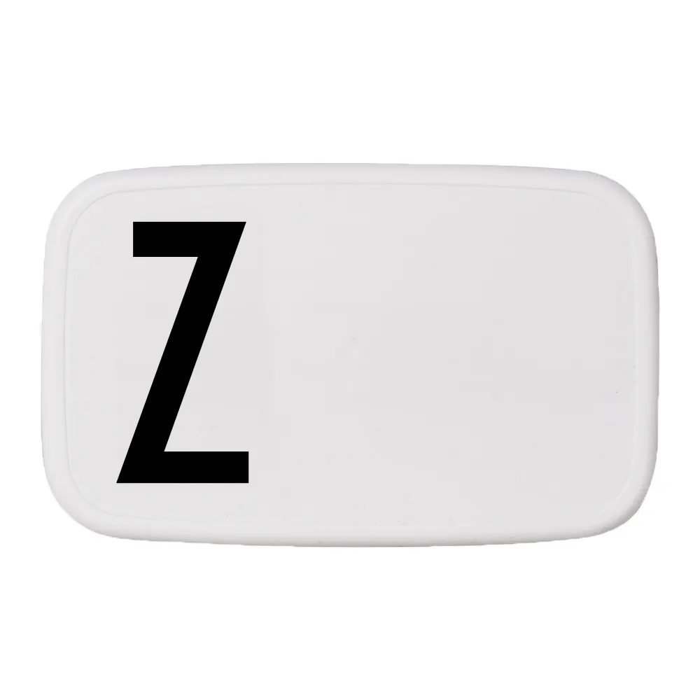Design Letters lunch box, Z Design Letters