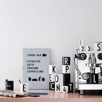 Design Letters milk jug with lid - 7.5 cm - Design Letters