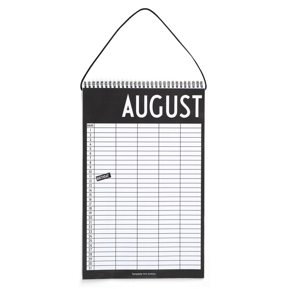 Design Letters Monthly Calendar from Design Letters - NordicNest.com