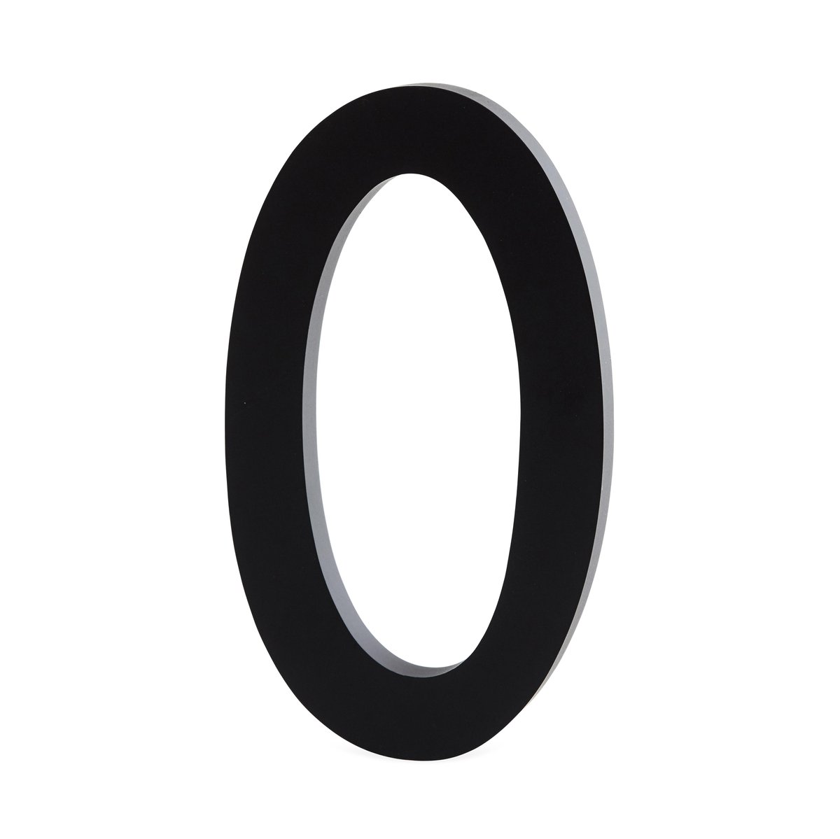 Design Letters numbers aluminum 100 mm 0 | Scandinavian Design | Children's room accessories | Black