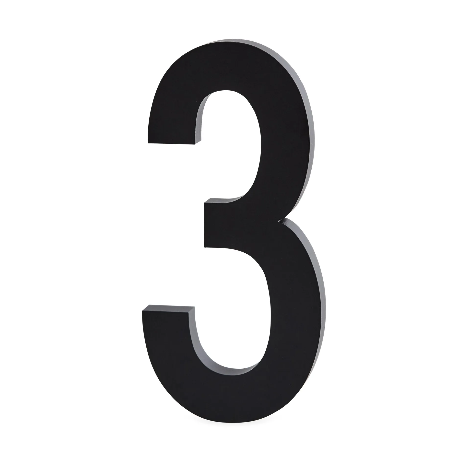 Design Letters numbers aluminum 100 mm, 3 Design Letters