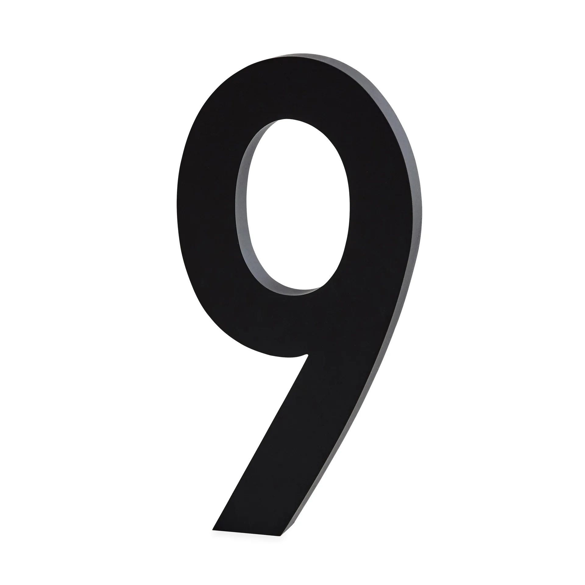 Design Letters numbers aluminum 100 mm, 9 Design Letters