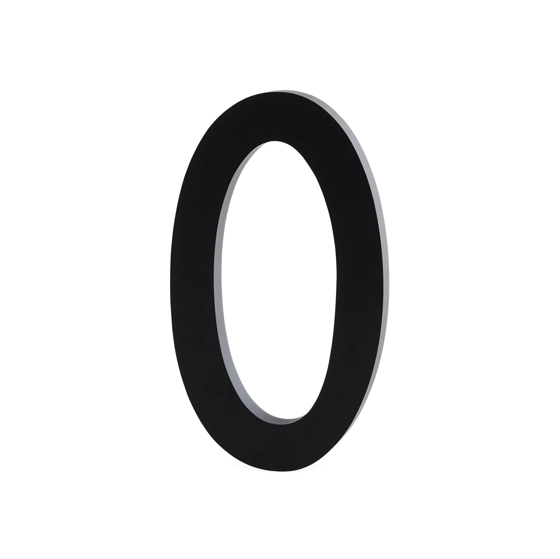 Design Letters numbers aluminum 50 mm, 0 Design Letters