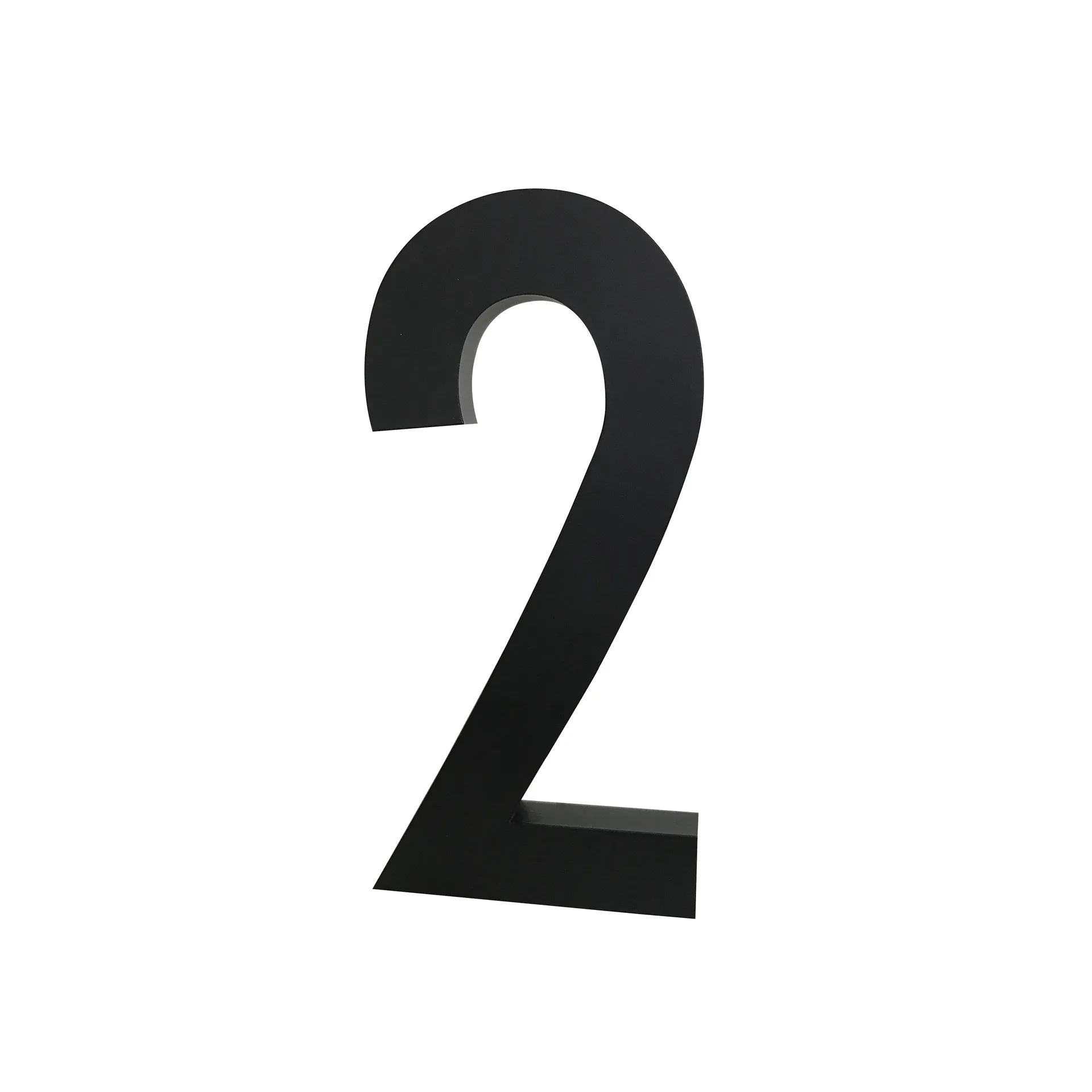 Design Letters numbers aluminum 50 mm, 2 Design Letters