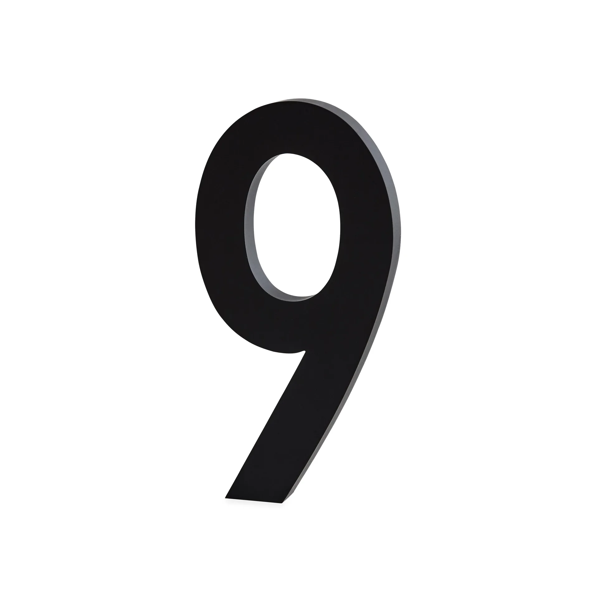 Design Letters numbers aluminum 50 mm, 9 Design Letters