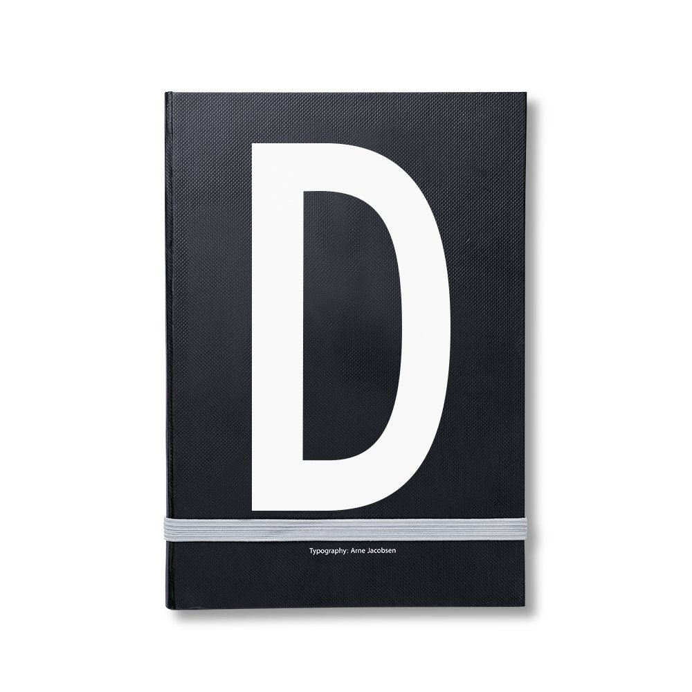 Design Letters Design Letters personal notebook D | Scandinavian Design | Calendars & notebooks | Black