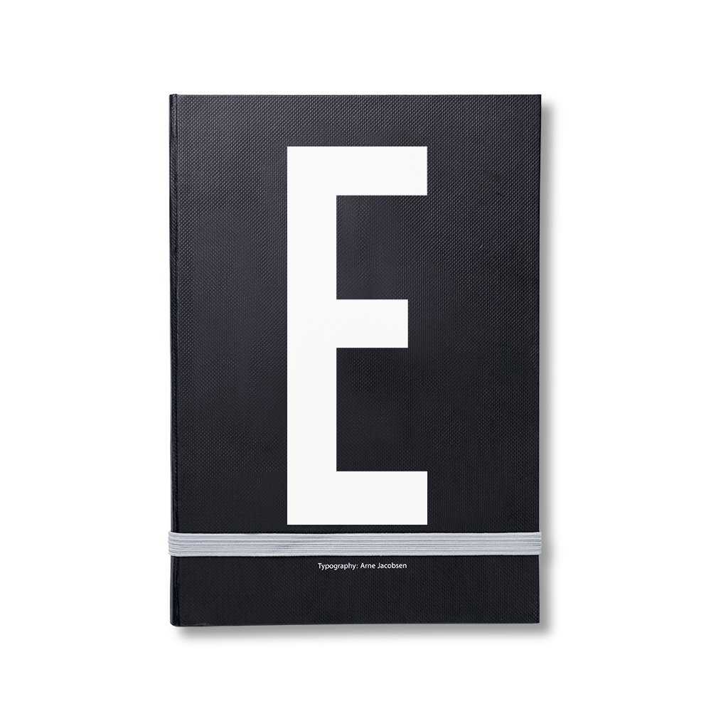 Design Letters Design Letters personal notebook E | Scandinavian Design | Calendars & notebooks | Black