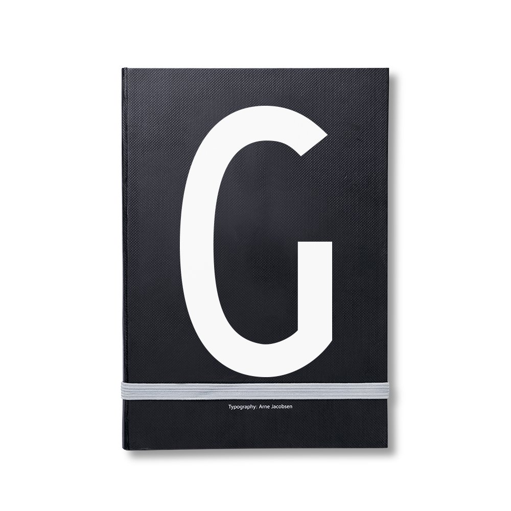 Design Letters Design Letters personal notebook G | Scandinavian Design | Calendars & notebooks | Black