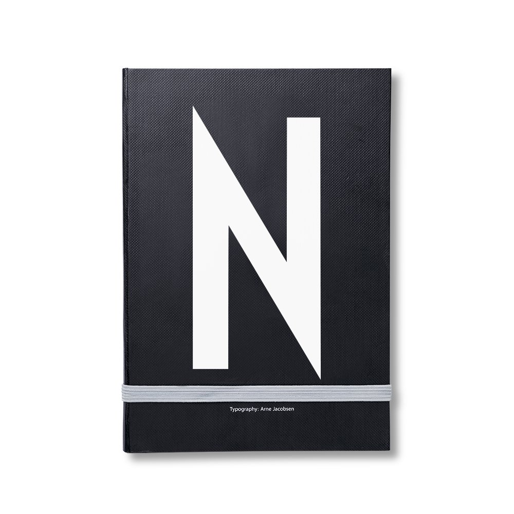 Design Letters Design Letters personal notebook N | Scandinavian Design | Calendars & notebooks | Black