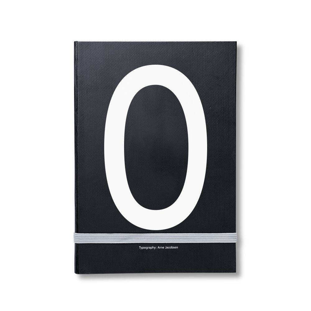 Design Letters Design Letters personal notebook O | Scandinavian Design | Calendars & notebooks | Black