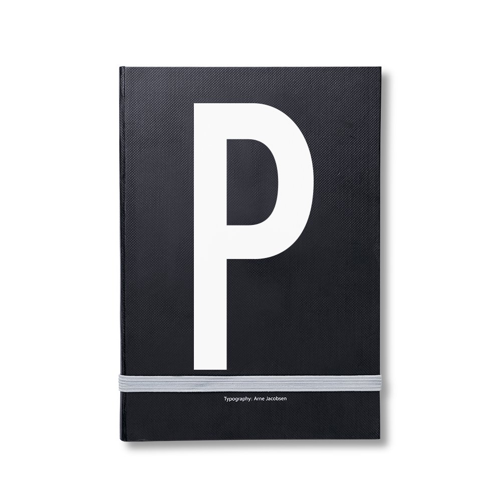 Design Letters Design Letters personal notebook P | Scandinavian Design | Calendars & notebooks | Black