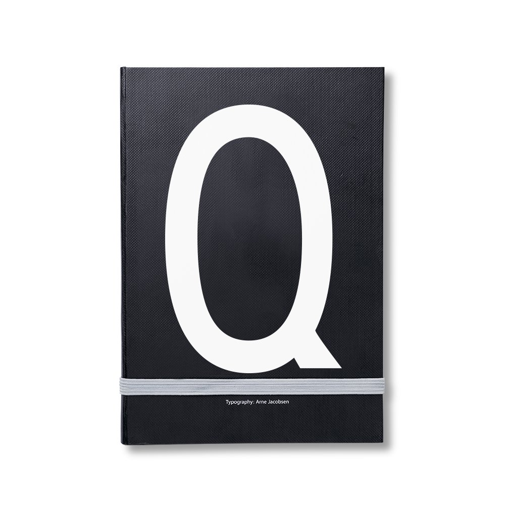 Design Letters personal notebook Q | Scandinavian Design | Calendars & notebooks | Black