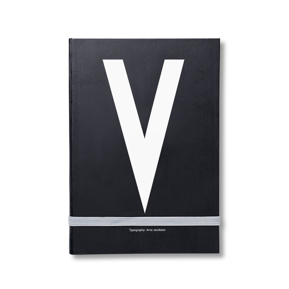 Design Letters personal notebook V | Scandinavian Design | Calendars & notebooks | Black