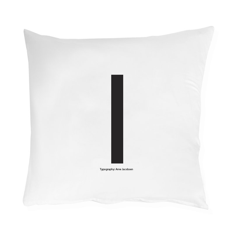 Design Letters pillow case 60x50 cm I | Scandinavian Design | Pillow cases | Black