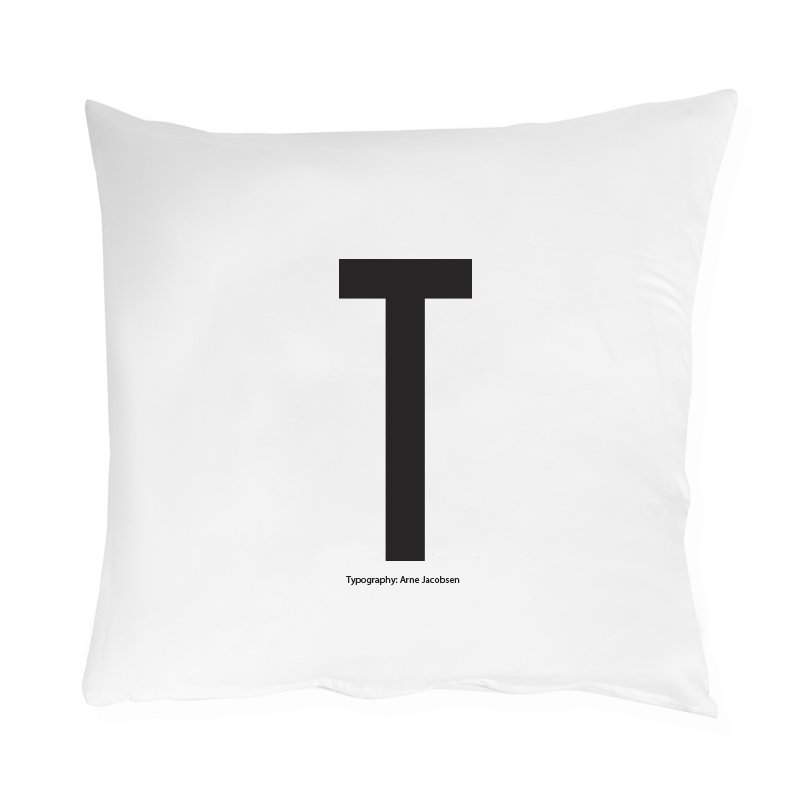 Design Letters pillow case 60x50 cm T | Scandinavian Design | Pillow cases | Black