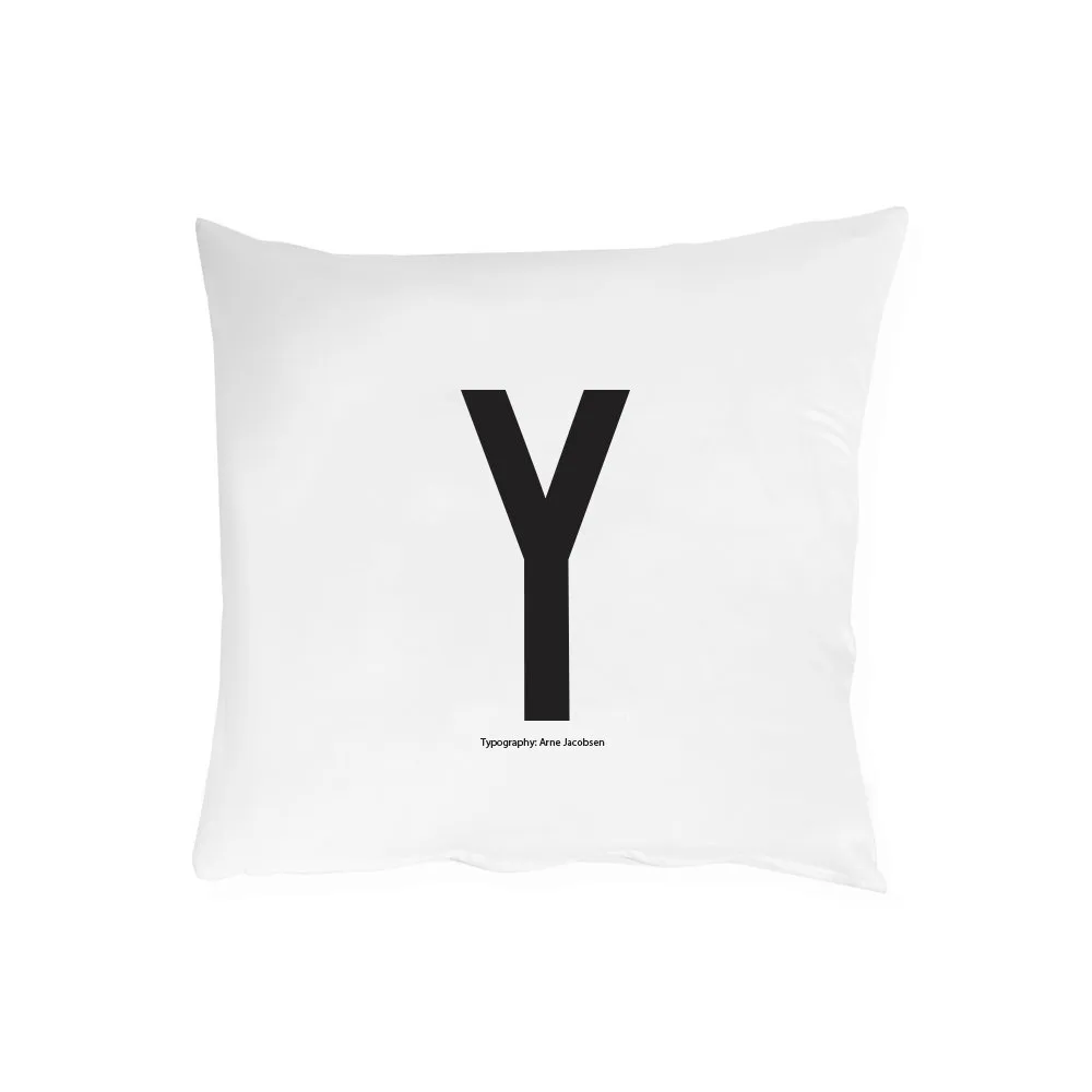 Design Letters pillow case 63x60 cm, Y Design Letters