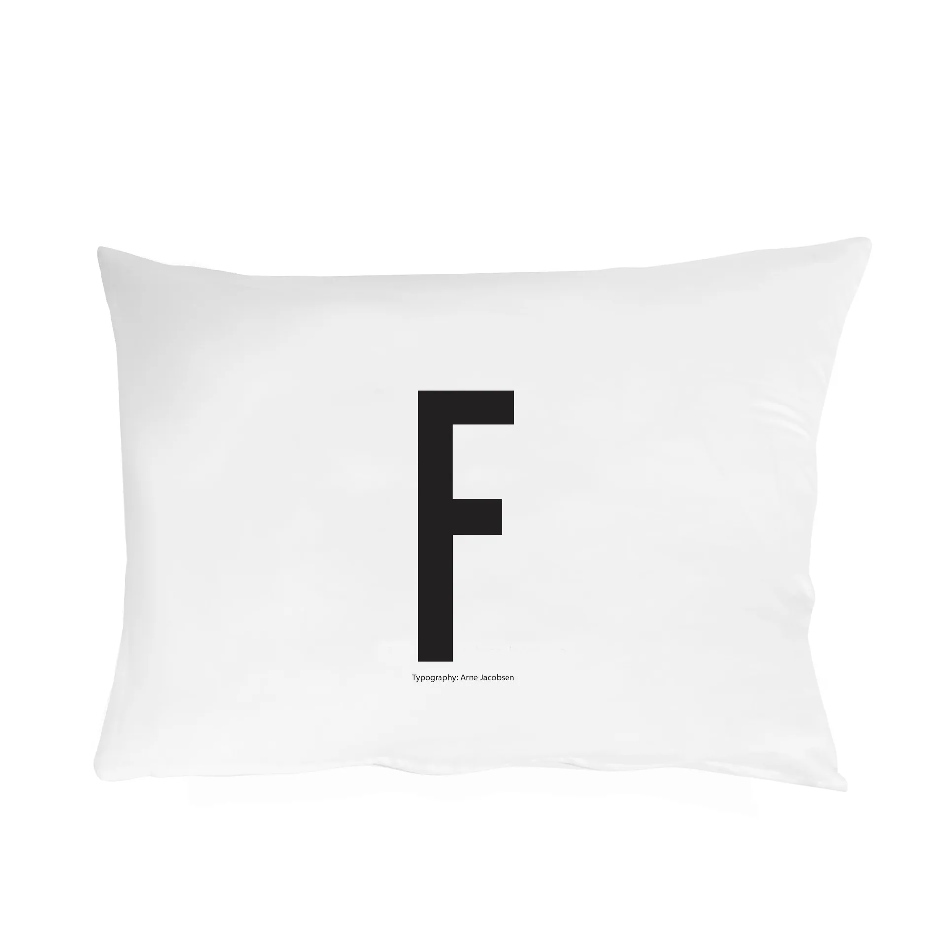 Design Letters pillow case 70x50 cm, F Design Letters