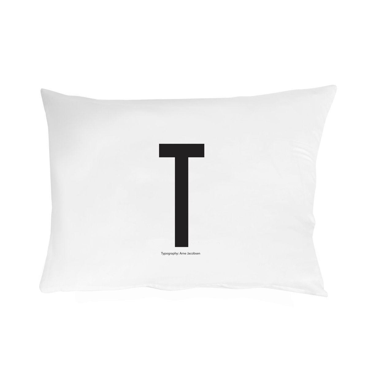 Design Letters pillow case 70x50 cm T | Scandinavian Design | Pillow cases | White