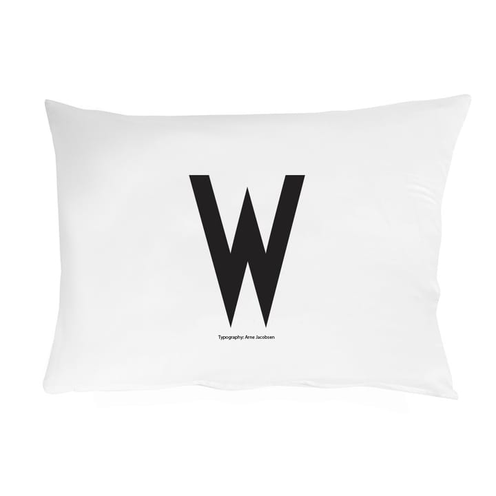 Design Letters pillow case 70x50 cm - W - Design Letters