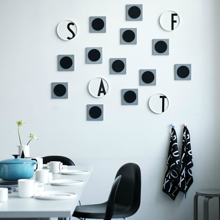 Design Letters plate, A Design Letters