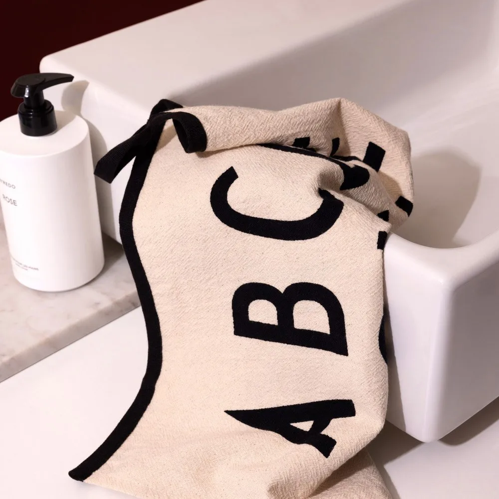 Design Letters Premium classic kitchen towel 50x70cm, ABC-black Design Letters