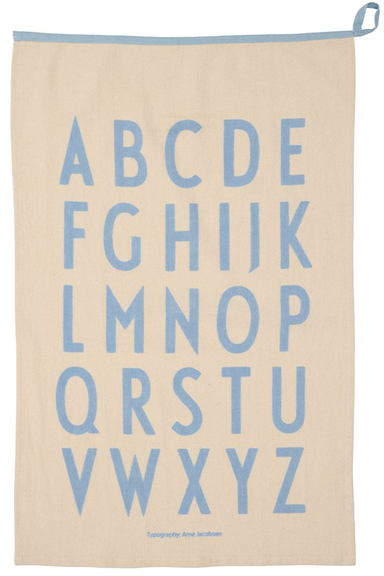Design Letters Premium classic kitchen towel 50x70cm ABC-blue