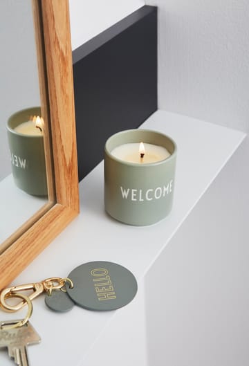 Design Letters scented candle �Ø5.5 cm - Welcome-green - Design Letters