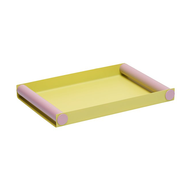 Design Letters Serving tray medium Yellow-lavender | Scandinavian Design | Trays | Yellow