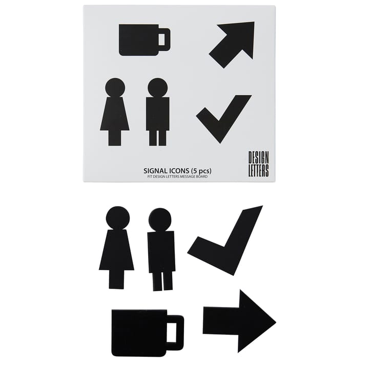 Design Letters Signal icons - Black - Design Letters