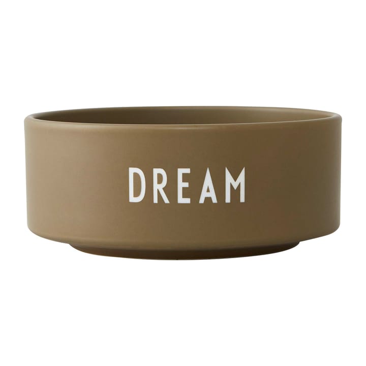Design Letters snack bowl Ø12 cm - Dream-olive green - Design Letters