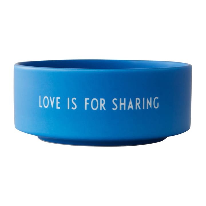 Design Letters snack bowl Ø12 cm - Love-cobalt blue - Design Letters