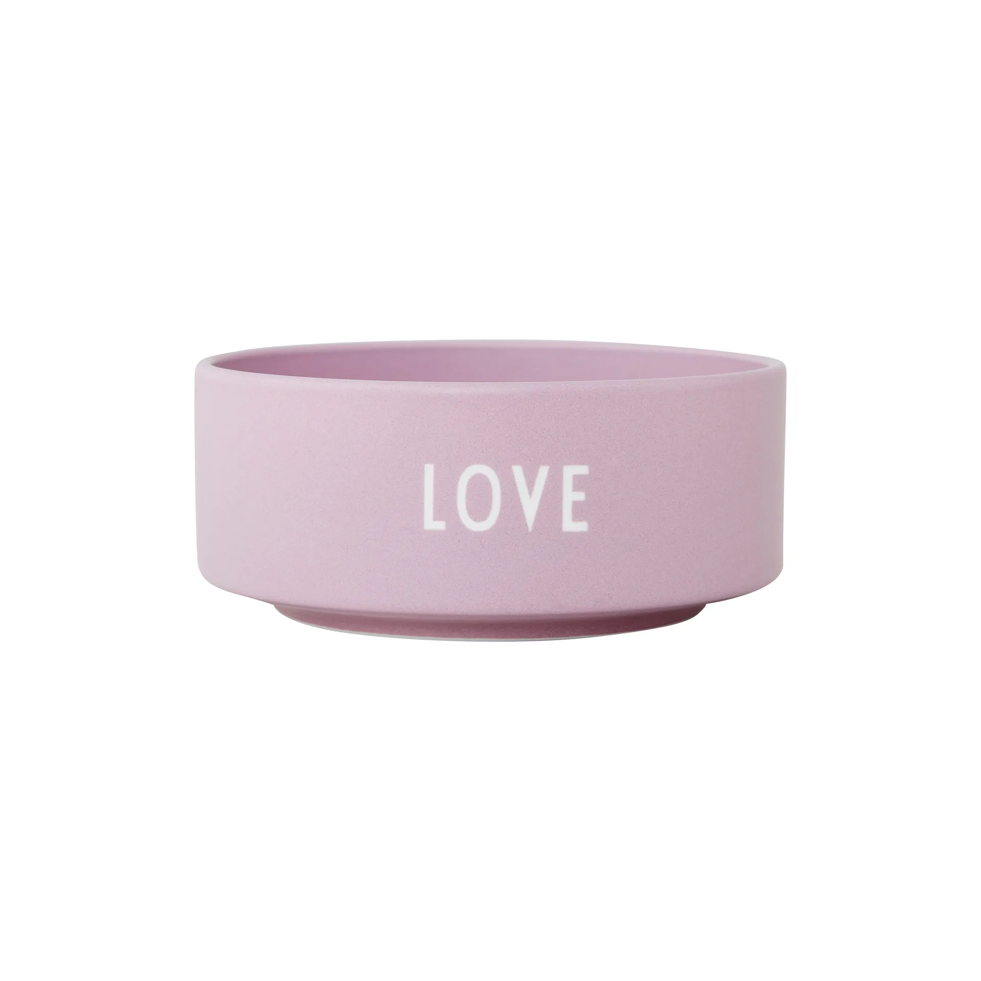 Design Letters snack bowl Ø12 cm, Love-lavender Design Letters