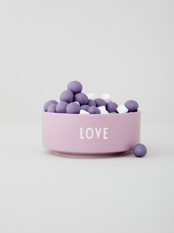 Design Letters snack bowl Ø12 cm - Love-lavender - Design Letters